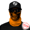 Face Shield/ Tubular Bandana • Tactical Orange Skull