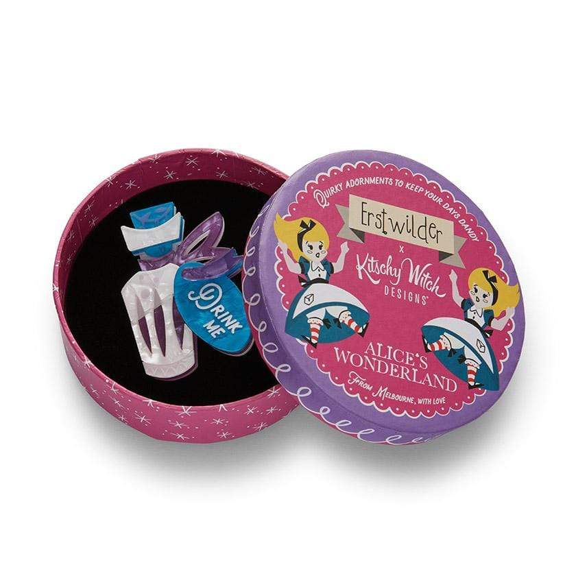 Erstwilder Brooch Drink Me