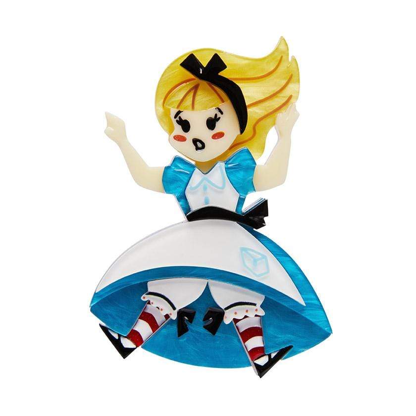 Erstwilder Brooch Alice Down The Rabbit Hole