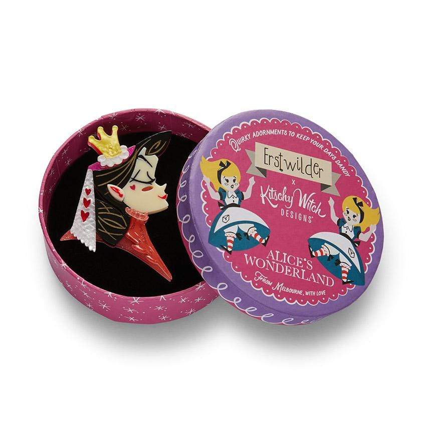Erstwilder Brooch Queen Of Hearts