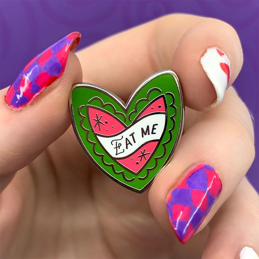 Erstwilder Eat Me Mini Enamel Pin