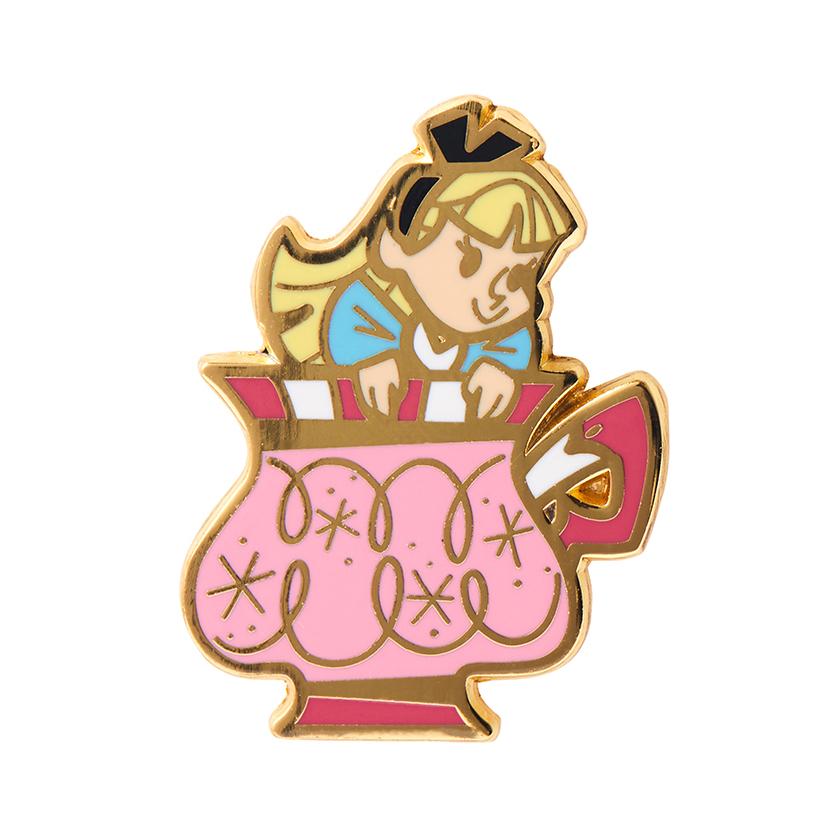 Erstwilder Always Tea Time Alice Enamel Pin