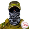 Face Shield/ Tubular Bandana •  Grey Military Camo