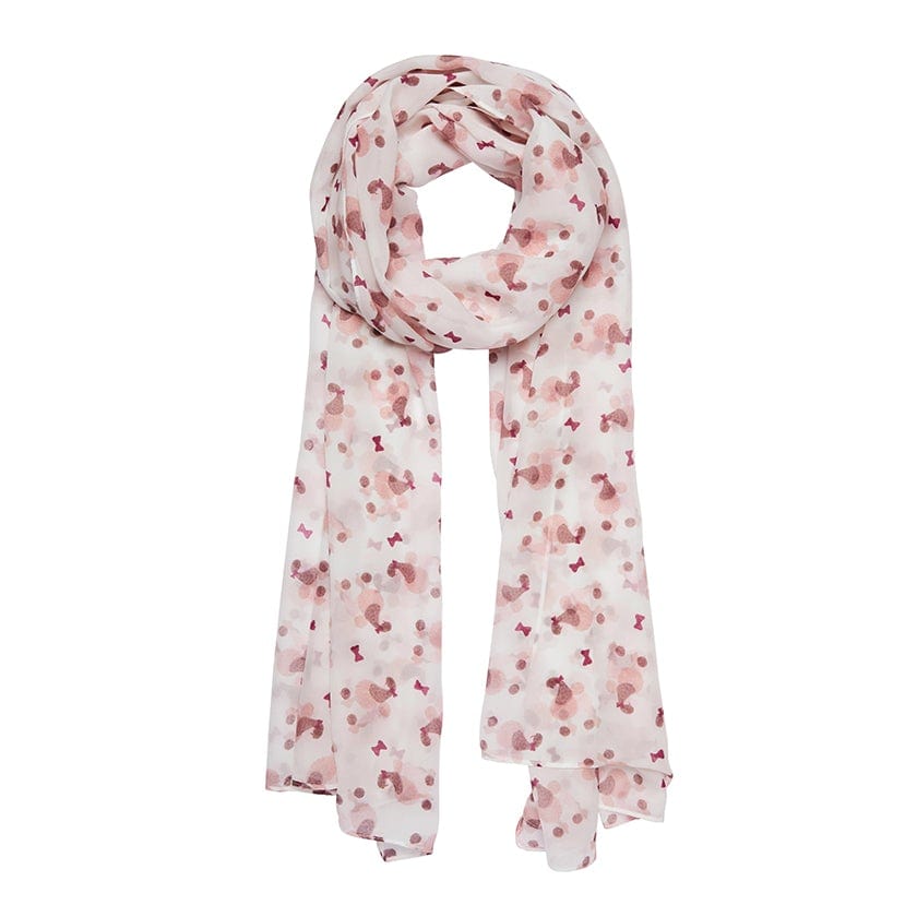 Madame Caniche Large Neck Scarf • White • Erstwilder