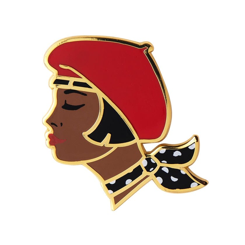 Erstwilder Tres Chic RED Enamel Pin