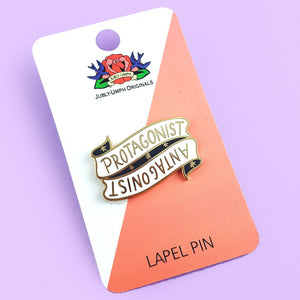 Jubly Umph Lapel Pin • Protagonist Antagonist